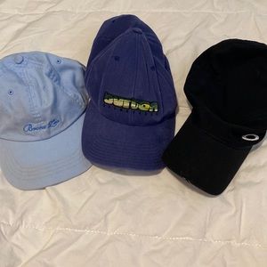 three baseball caps - bundle